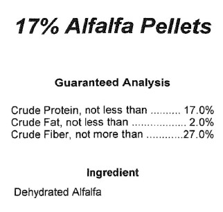 17% Alfalfa Pellets
